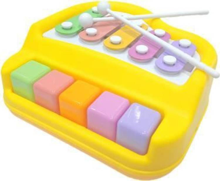TrueBucks 2 in 1 Xylophone and Piano Toy with Colorful Keys for Toddlers and Kids