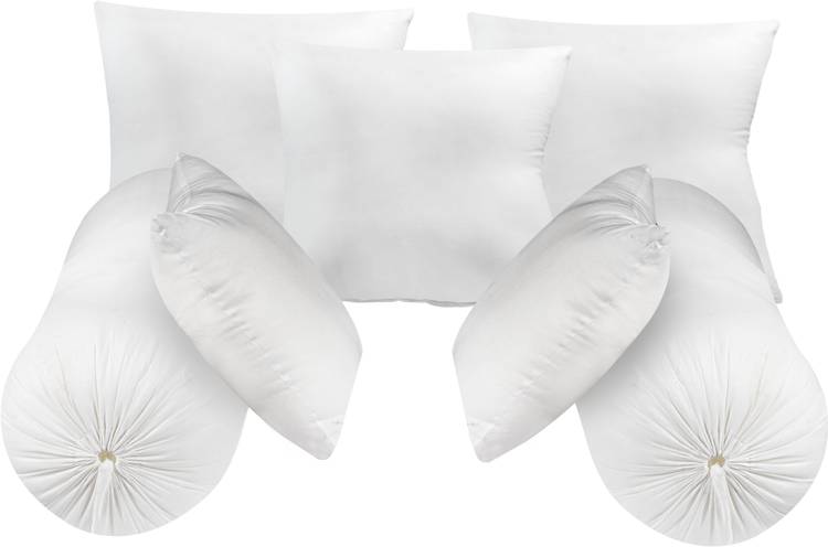 Samrat Polyester Fibre Solid Sleeping Pillow Pack of 7