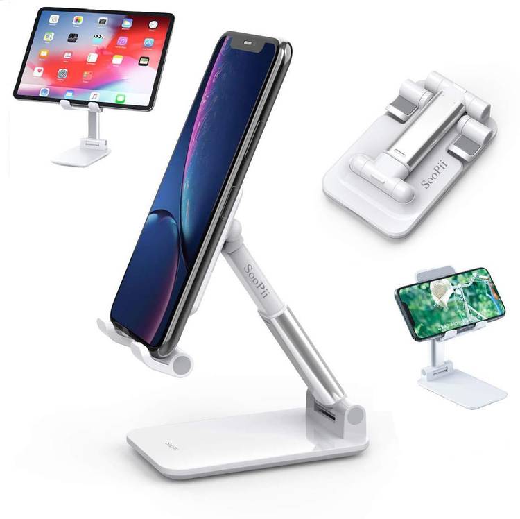 Soopii Desktop Mobile Stand DM-01, Aluminum Stand Holder for Mobile Phone Up to 10.1 Inches Mobile Holder