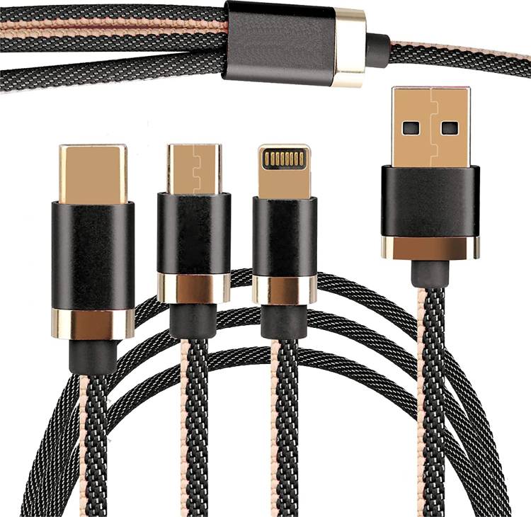 YaeBuy 3in1 Data Cable 1 m USB Type C Cable
