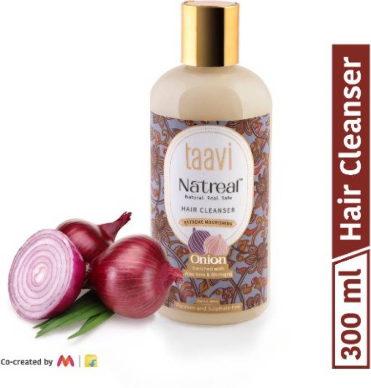 Taavi Natreal Onion Hair Cleanser for extreme nourishment - NO Harmful chemicals, only real ingredients Price in India