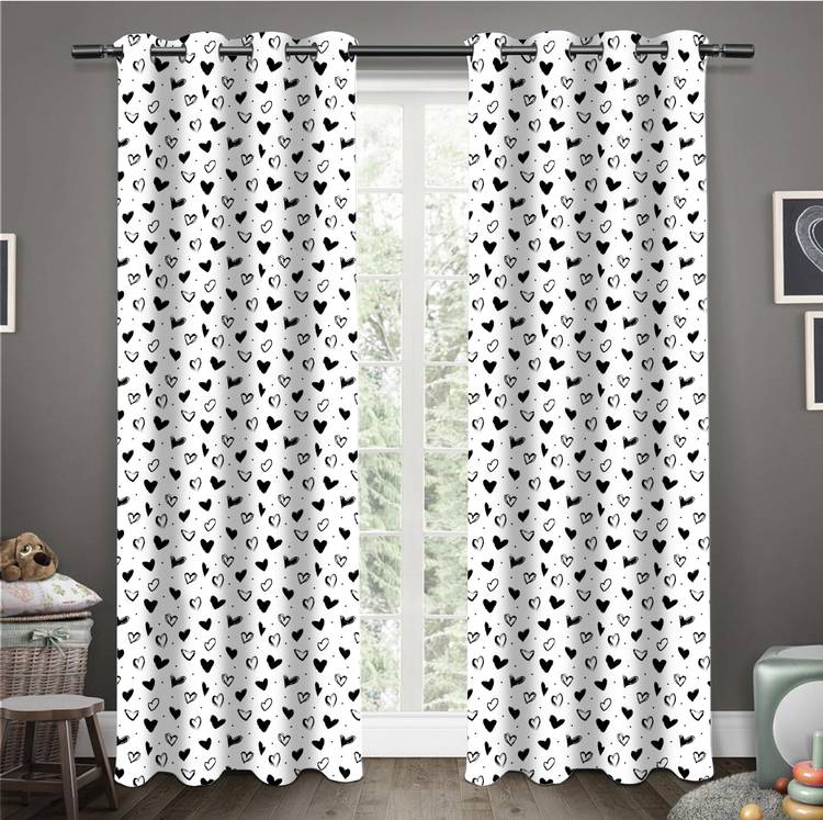 Flipkart Perfect Homes 214 cm (7 ft) Cotton Door Curtain (Pack Of 2)