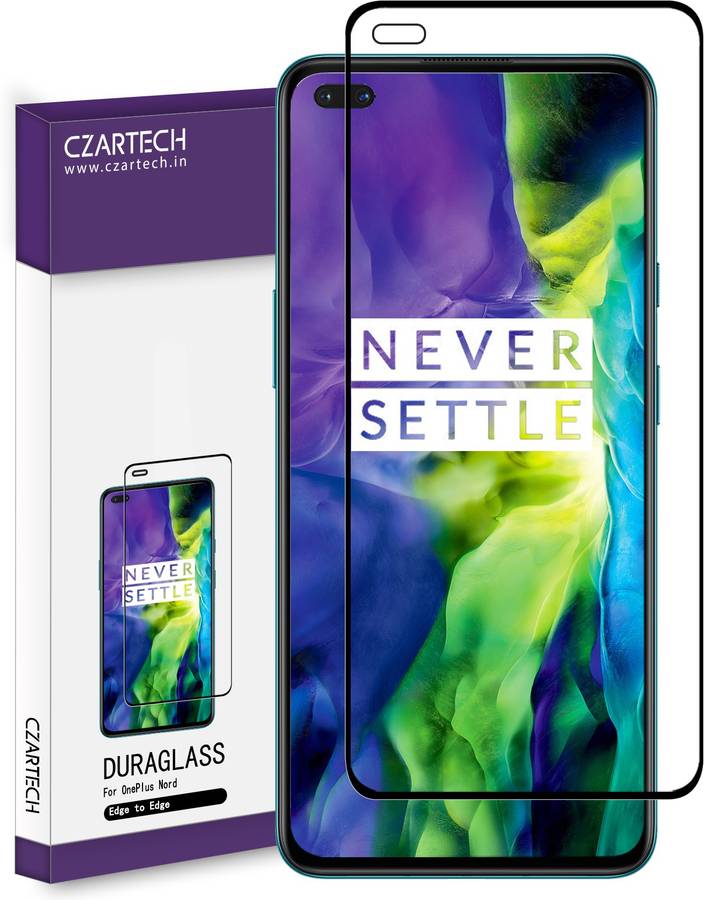 CZARTECH Edge To Edge Tempered Glass for OnePlus Nord