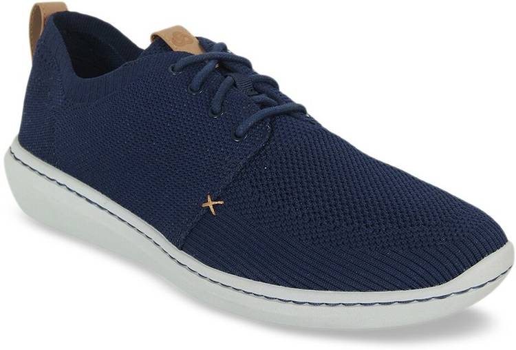 Clarks Men Navy Blue Step Urban Mix Woven Design Sneakers Sneakers For Men