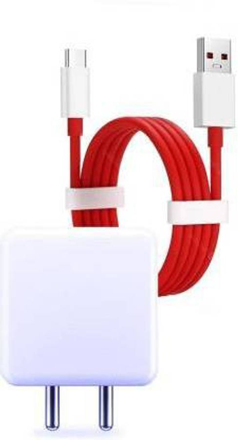 CIHLEX One Plus Type-C Fast Dash Charging Data Charger Cable Compatible with OnePlus 7t/7t PRO/7/7PRO/6/6t/5t/5/3t/3/8/8 PRO/nord 30 W 5 A Mobile Charger