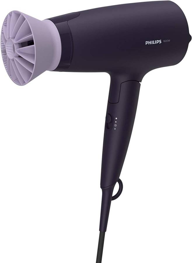 PHILIPS BHD318/00 1600W Thermoprotect AirFlower Advanced Ionic Care 3 Heat & Speed Settings Hair Dryer Price in India