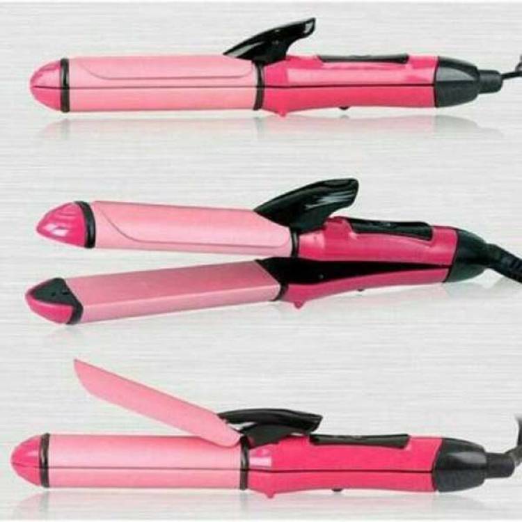 Moonlight NHC-2009 NHC-2009 2 in 1 Hair Beauty Set | Electric and Professional Hair Curler And Hair Straightener Hair Straightener Price in India