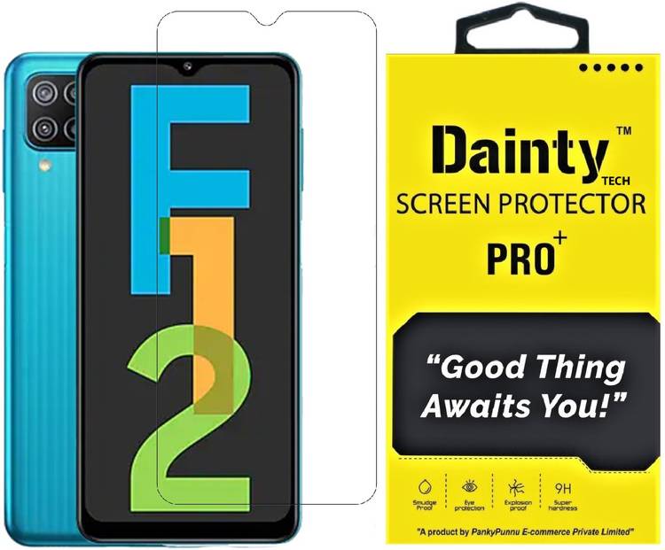 Dainty TECH Tempered Glass Guard for Samsung Galaxy F12, Samsung Galaxy F02s, Samsung Galaxy M02s, Samsung Galaxy M02, Samsung Galaxy M12, Samsung Galaxy M42 5G