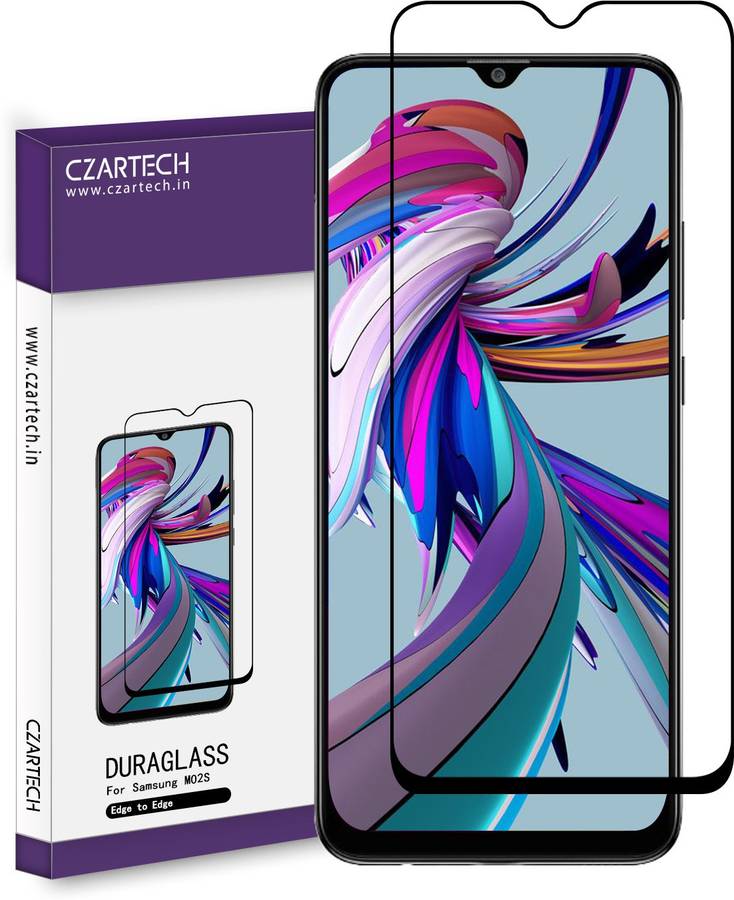 CZARTECH Tempered Glass Guard for Samsung F12, M12/M02S/M02