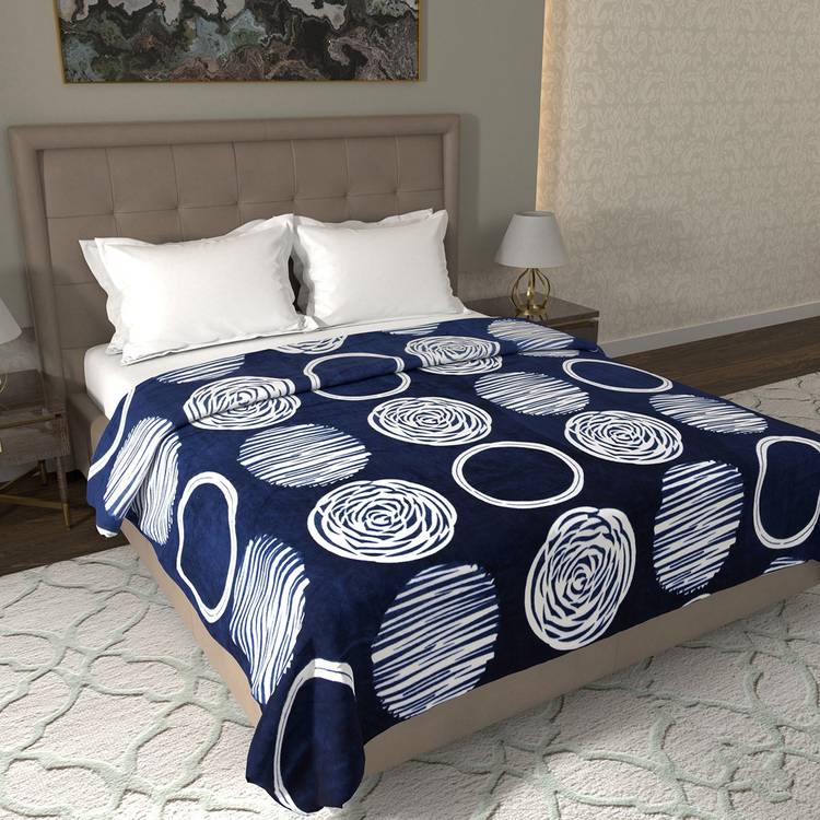 Flipkart Perfect Homes Abstract Double Coral Blanket
