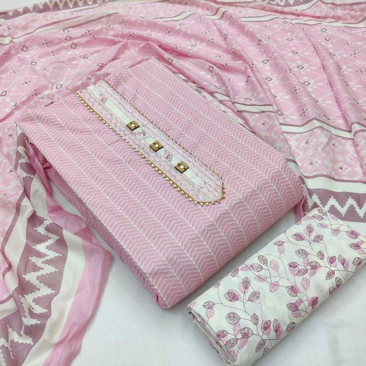 Cambric Cotton Printed Salwar Suit Material