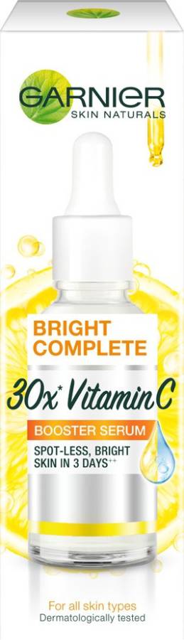 GARNIER Bright Complete VITAMIN C Booster Face Serum, 30ml Price in India