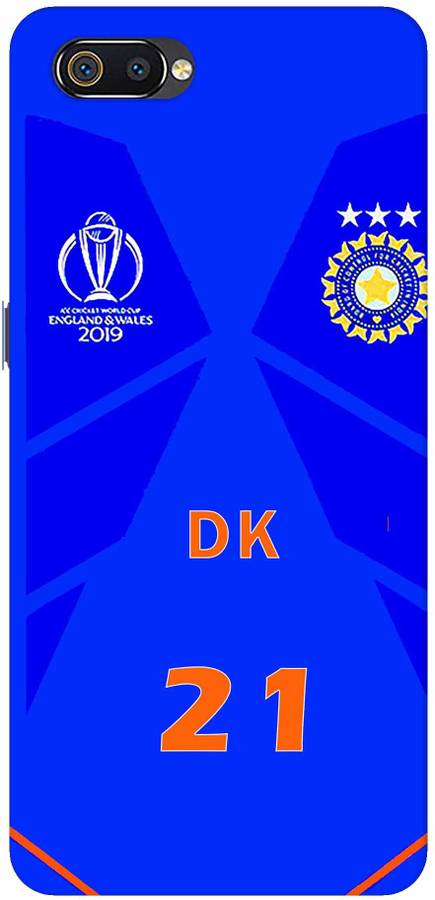 FULLYIDEA Back Cover for REALME C2, RMX1941, RMX1945, Dinesh Kartik