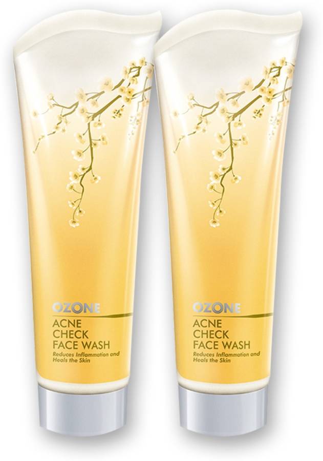OZONE Acne Check  for Acne-Prone & Oily Skin, 100 G - Reduces Excess Oil, Combats Acne & Exfoliates Skin Gently. Enriched with 100% Natural Ingredients. Face Wash Price in India