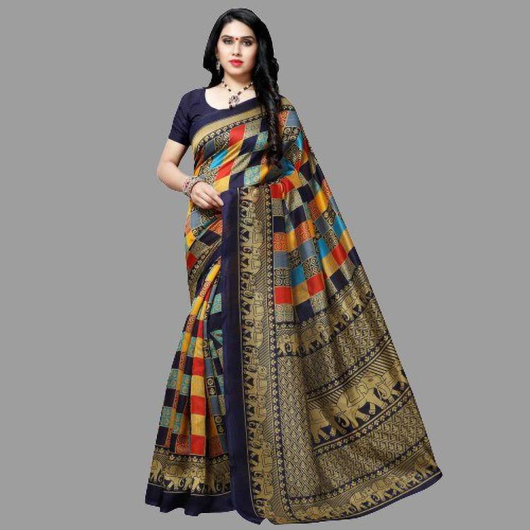 Printed Fashion Cotton Silk, Art Silk Saree Price in India