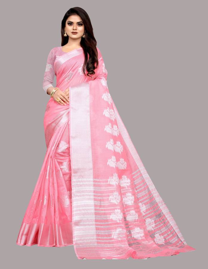 Woven Bollywood Cotton Blend Saree Price in India