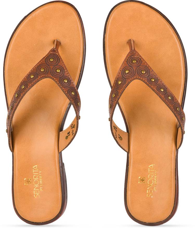 Women GF-84 Brown Flats Sandal Price in India