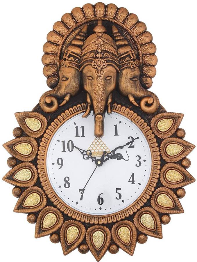 GrabBasket Analog 33 cm X 24 cm Wall Clock