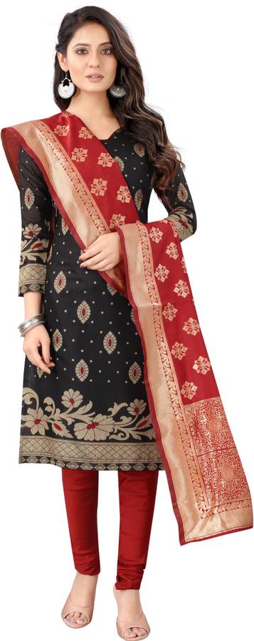 Chanderi Cotton Woven Salwar Suit Material