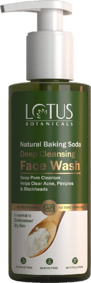 Lotus Botanicals Natural Baking Soda Deep Cleansing  - 180ml Face Wash Price in India