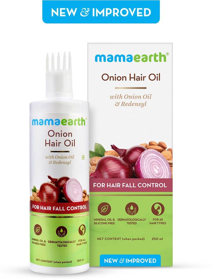 MamaEarth Onion Hair Oil for Hair Regrowth & Hair Fall Control 250ml Hair Oil