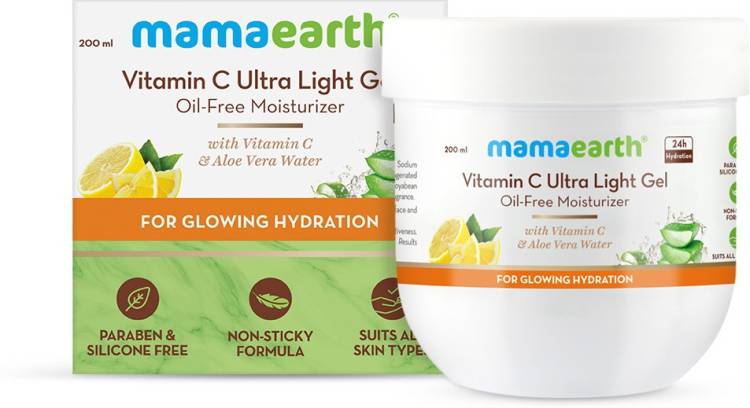 MamaEarth Vitamin C Ultra Light Gel Oil-Free Moisturizer with Vitamin C & Aloe Vera Water for Glowing Hydration Price in India