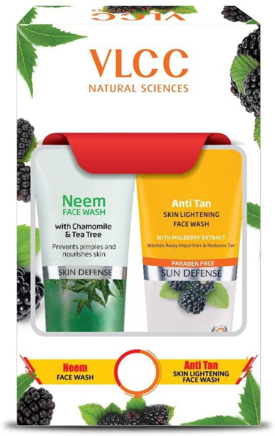 VLCC Neem  + Anti Tan Skin Lightening  (150+150ml) Face Wash Price in India