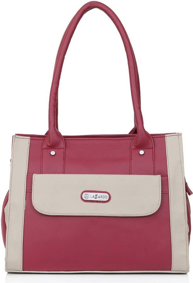 Women Maroon, Beige Shoulder Bag