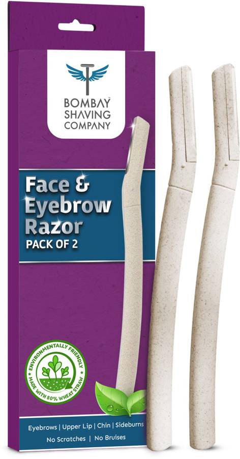 BOMBAY SHAVING COMPANY Eyebrow & Face Razor For Women Facial Hair Removal with Ergonomic Grip