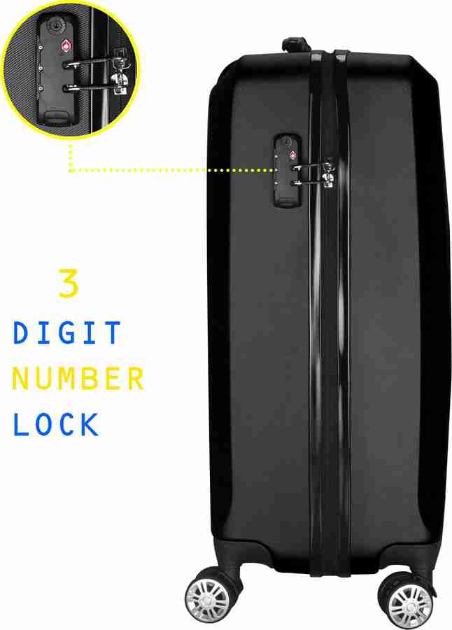 KILLER Hilton Polycarbonate (24 inches) Black Hard sided Trolley