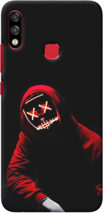 NDCOM Back Cover for Infinix Hot 7 Pro Neon Mask Boy Printed