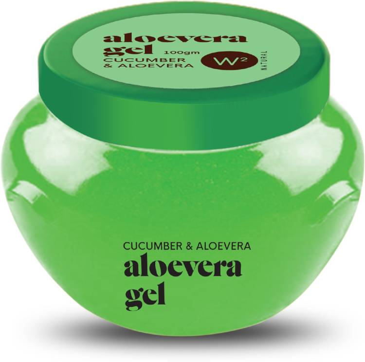W2 Cucumber & Aloevera Gel l Visibly Clear & Glowing Skin l Protects Skin From Damage l For Youthful, Fresh and Glowing Skin l Reduces Inflammation & Superficial Skin Tan l Beneficial for Skin Rash l Ideal For Men and Women l For All Skin Types Price in India