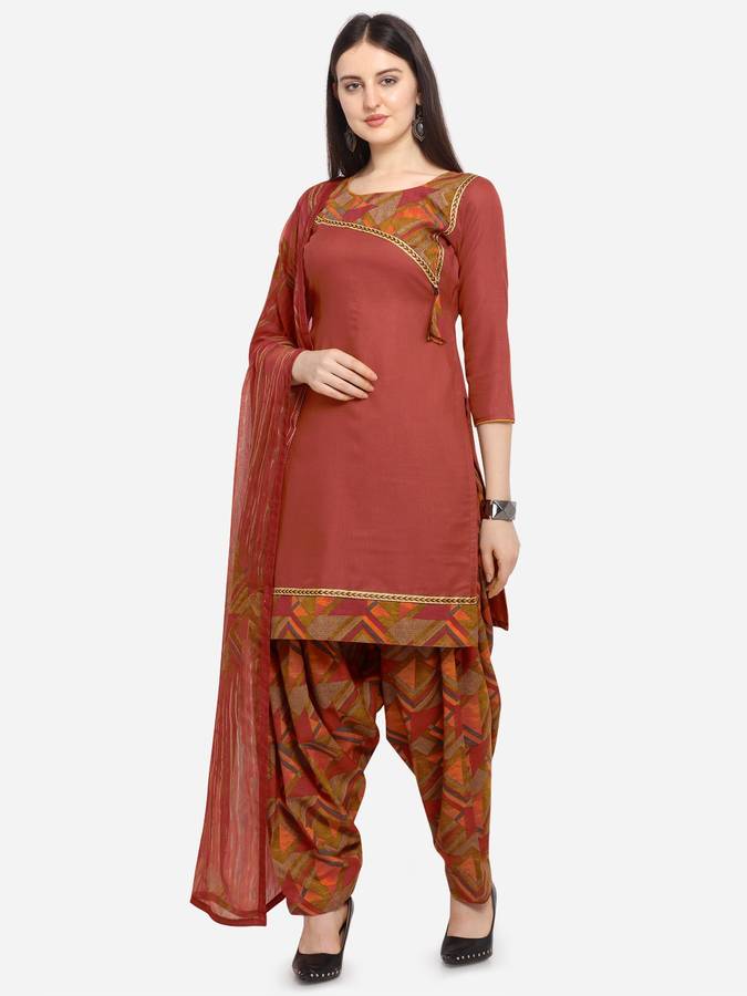 Cotton Linen Blend Woven Salwar Suit Material