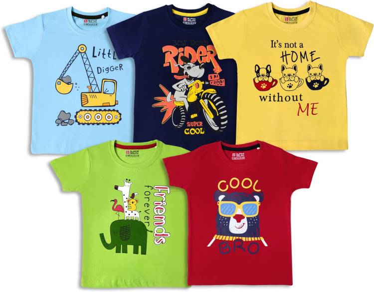 Baby Boys Graphic Print Pure Cotton T Shirt Price in India