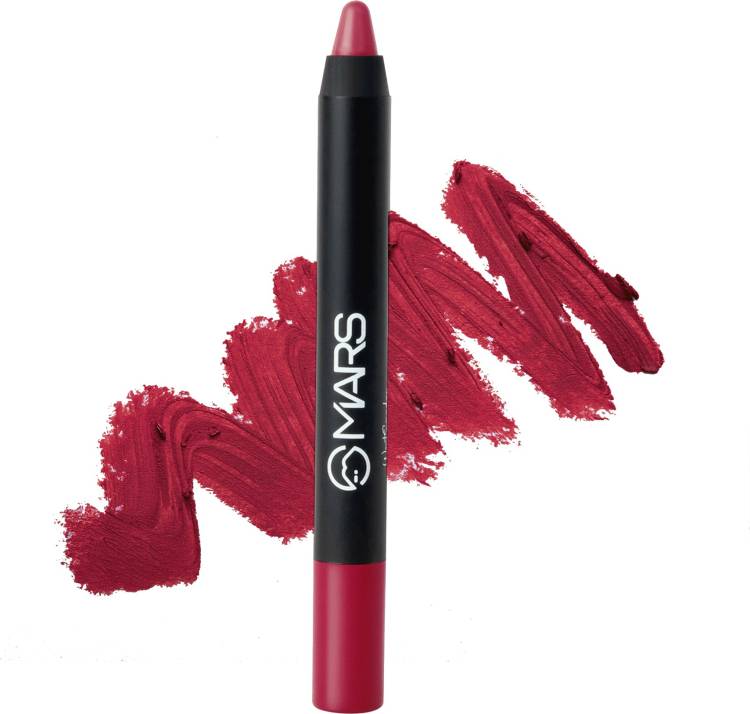 MARS WON'T SMUDGE WON'T BUDGE Smudge Proof Long Lasting Matte LIP CRAYON Lipstick Price in India
