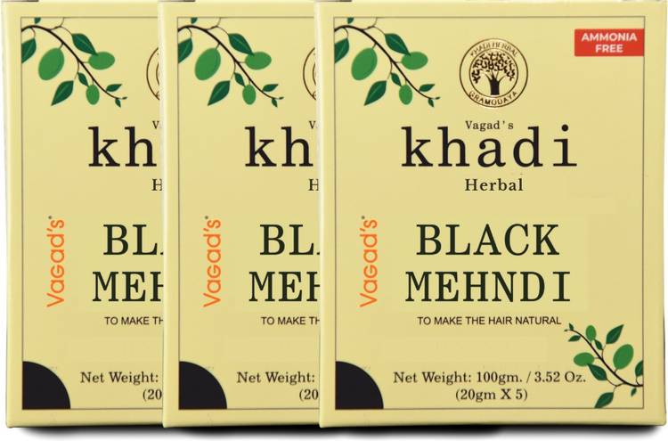 vagad's khadi Herbal Hair Color, Black, 300g Pack of 3 Natural Mehendi Price in India, Full Specifications & Offers vagad's khadi Herbal Hair Color, Black, 300g Pack of 3 Natural Mehendi Price in India, Full Specifications & Offers