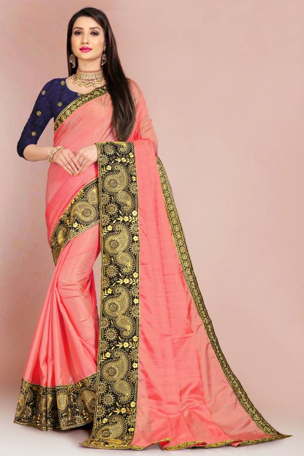 Embroidered Daily Wear Cotton Silk Saree