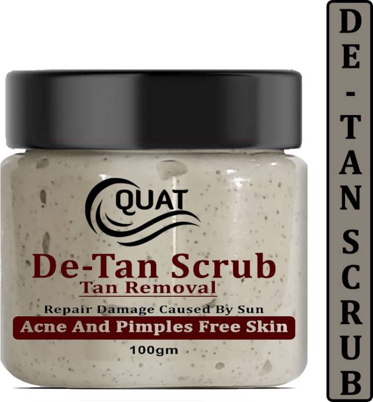 QUAT De-Tan Face Scrub,Tan Removal Face Scrub for Glowing Skin,Oily,Dry Skin,Women,Men (100gm) Scrub Price in India
