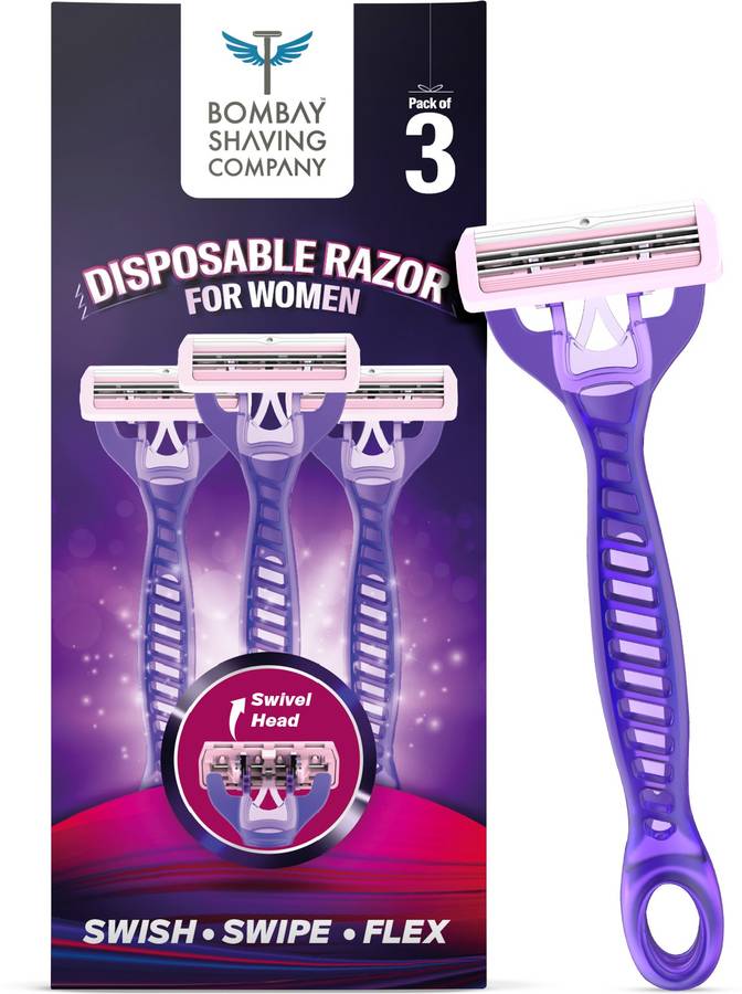 BOMBAY SHAVING COMPANY Hair Removal Disposable Razor with Aloe Strip for Women