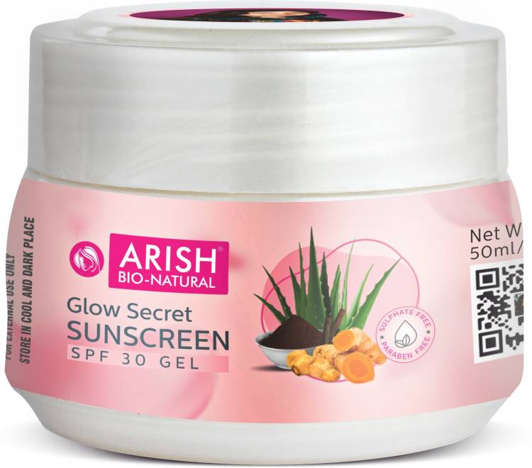 ARISH BIO-NATURAL GLOW SECRET SUNSCREEN SPF 30 GEL - SPF 30 Price in India