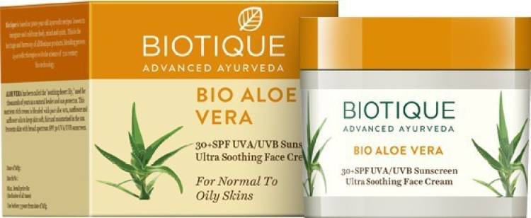 BIOTIQUE Bio Aloe Vera Sunscreen - SPF 30 PA+ Price in India