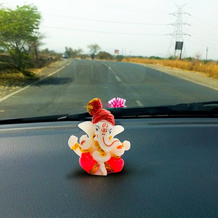 Rare Planet Car Dashboard Ganesha | Handpainted Lord Ganesha Idols for home decor|God idols for car dashboard,Ganesha Idol for car dashboard, gifts And home,Ganesh idol in Spiritual & Festive Décor,table decoration items,home decor showpieces,Decorative