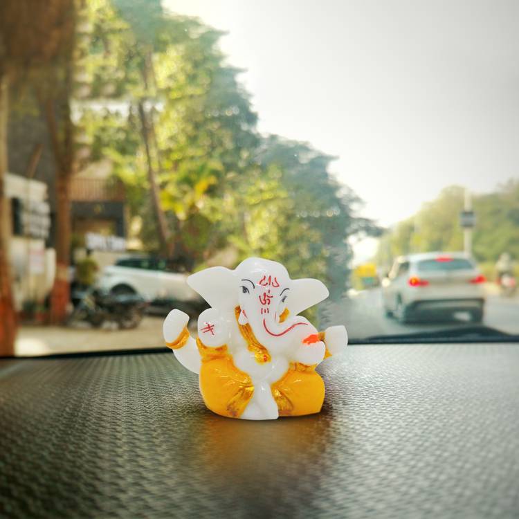 Rare Planet Car Dashboard Ganesha , Handpainted Lord Ganesha Idols for home decor ,God idols for car dashboard,Ganesha Idol for car dashboard, gifts And home,Ganesh idol in Spiritual & Festive Décor,table decoration items,home decor showpieces,Decorativ