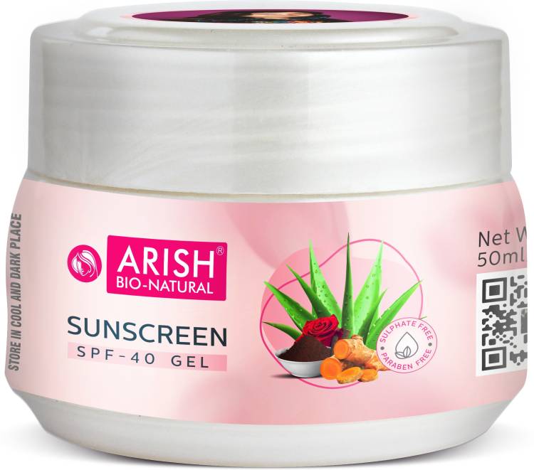 ARISH BIO-NATURAL SUNSCREEN SPF 40 GEL - SPF 40 Price in India