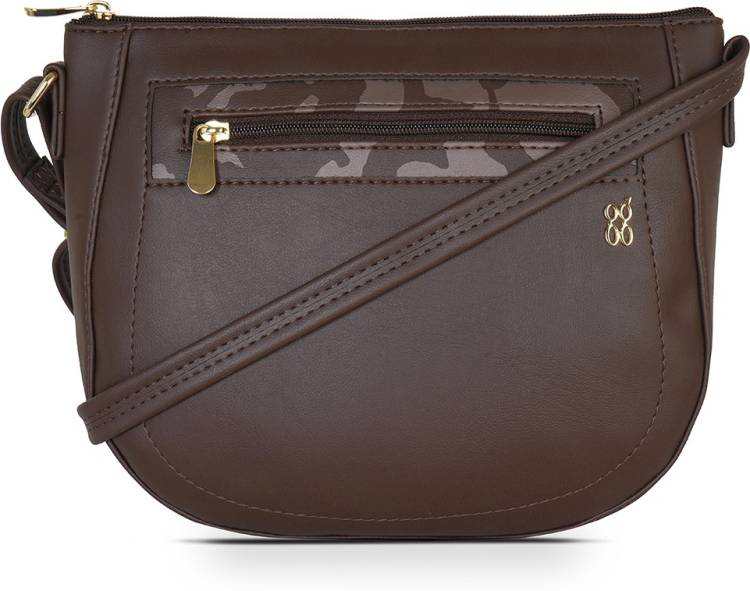 Women Brown Sling Bag - Extra Spacious Price in India