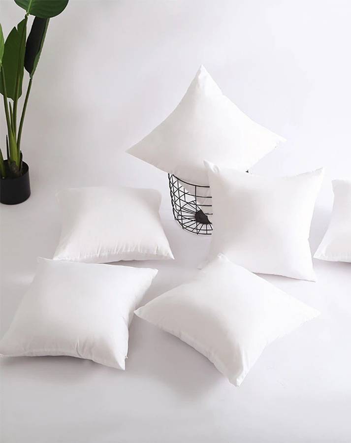 Flipkart SmartBuy Polyester Fibre Solid Cushion Pack of 5