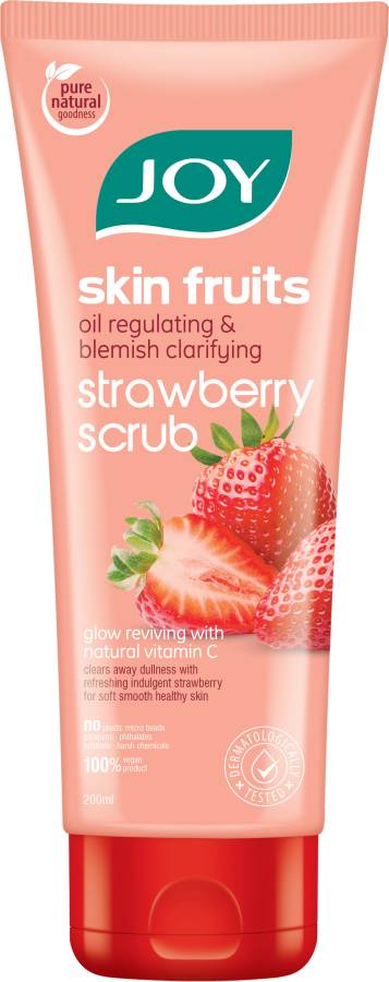 Joy Skin Fruits Oil Regulating Strawberry  Scrub Price in India