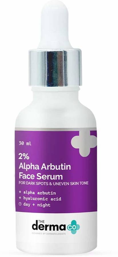 The Derma Co 2% Alpha Arbutin Face Serum for Dark Spots & Uneven Skin Tone