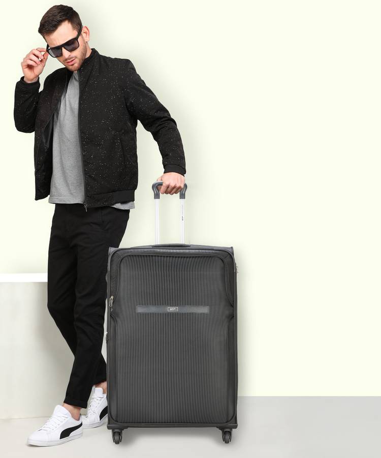 Large Check-in Luggage (80 cm) - Turboflex Str Exp 4 Wheel 80 Black - Black
