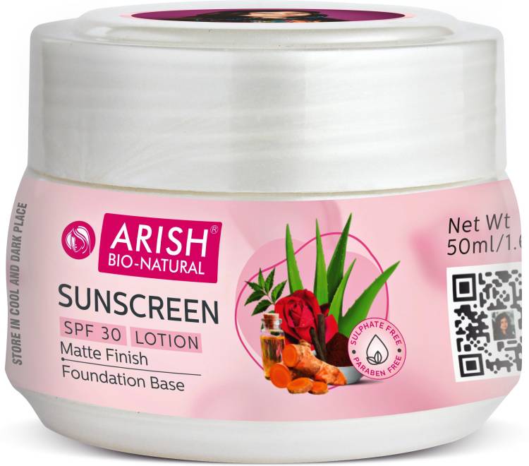 ARISH BIO-NATURAL Sunscreen spf30 lotion - SPF 30 Price in India